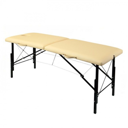 Складной деревянный массажный стол с изменением высоты Гелиокс 190х70см (WhN190)