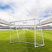 Футбольные ворота DFC GOAL180 180х120х65 см для улицы и помещений с сеткой и анкерами