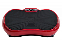 Виброплатформа VictoryFit VF-M200 красная: 99 скоростей, до 120 кг, эспандеры, пульт ДУ