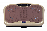Виброплатформа VictoryFit VF-M130 коричневая: 99 скоростей, до 120 кг, пульт ДУ
