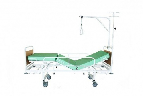 Кровать медицинская функциональная 3-секционная Ока Медик КМФ3-01 (на колесах) фото 3