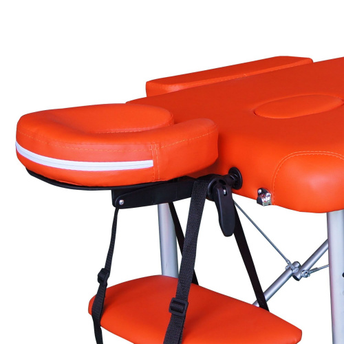 Массажный стол DFC NIRVANA, Elegant, 186х60х4 см, алюм. ножки, цвет оранжевый (Orange) фото 3